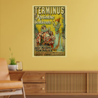 Vintage Victorian Era Art Nouveau Absinthe Ad