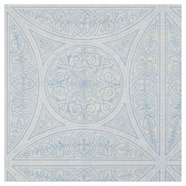 Vintage Victorian Era Filigree Pattern Fabric (Close Up)