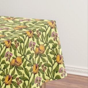 Vintage Victorian Era Pomegranate Pattern Tablecloth