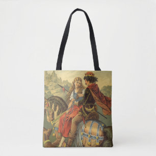Vintage Victorian Fairy Tale, Brother and Sister Tote Bag