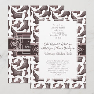 Vintage Victorian Fashion Show Gala Invitation