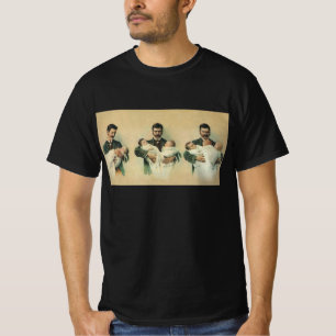 Vintage Victorian Father's Day, It's Triplets! T-Shirt