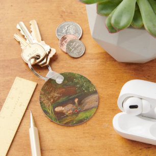 Vintage Victorian Fine Art, Ophelia by Millais Key Ring