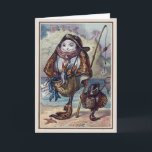 Vintage Victorian Fish Christmas Card<br><div class="desc">Custom restored,  high quality vintage image. Typical odd Victorian humor.</div>