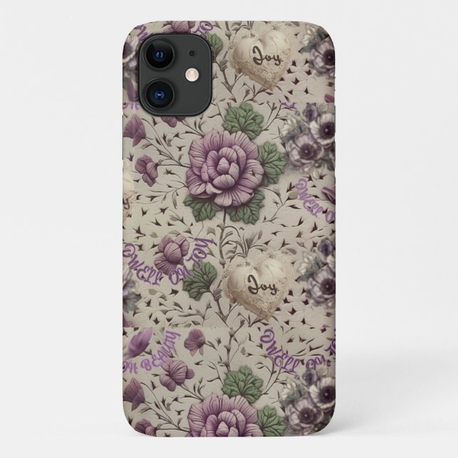 Vintage victorian floral iPhone / iPad case (Back)