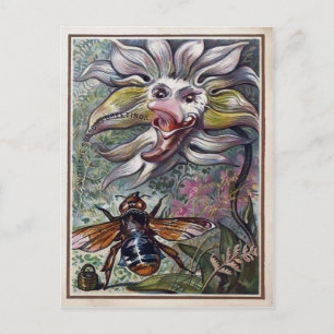 Vintage Victorian Flower Postcard