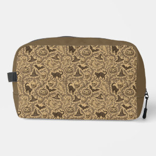 Vintage Victorian Halloween pattern with ghosts Dopp Kit