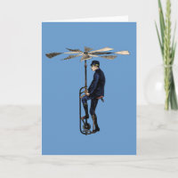 Vintage Victorian Helicopter Flying Contraption