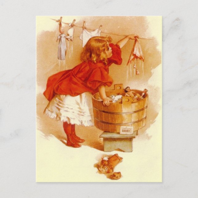 VINTAGE VICTORIAN Ivory Soap Advertising POSTCARD (Front)