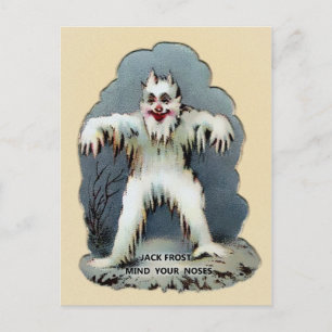 Vintage Victorian Jack Frost Postcard