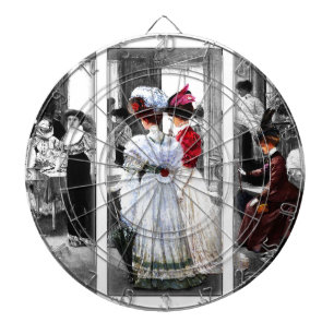 vintage victorian ladies dartboard