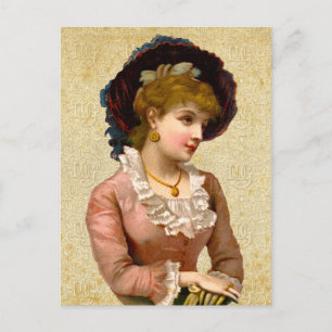 Vintage Victorian Ladies Fashion Postcard