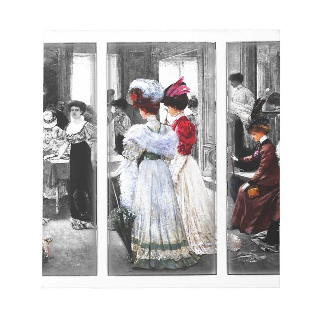 vintage victorian ladies notepad (Front)