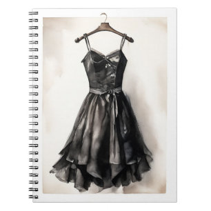 Vintage Victorian LBD Little Black Dress Memoir Notebook