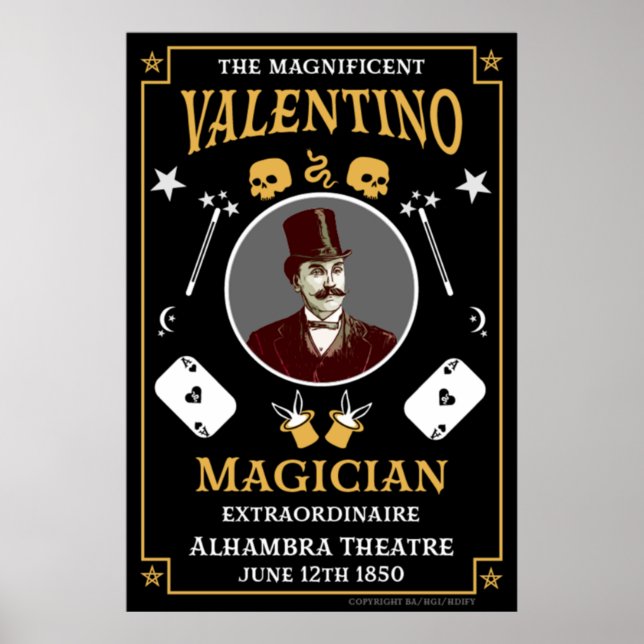 vintage victorian magic posters (Front)