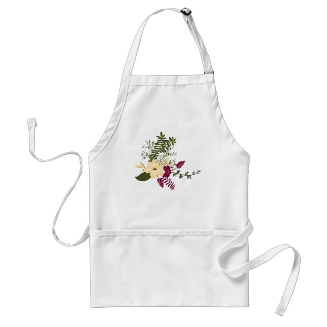 Vintage Victorian Music Romance Tulips Standard Apron (Front)