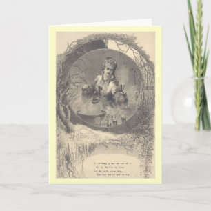 Vintage Victorian New Year's Card