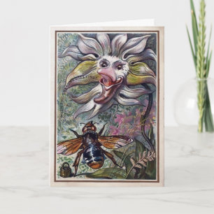 Vintage Victorian Odd Christmas Card