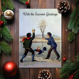 Vintage Victorian Odd Christmas Card