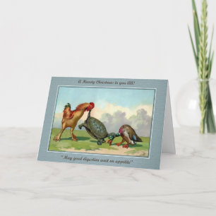 Vintage Victorian Odd Christmas Card