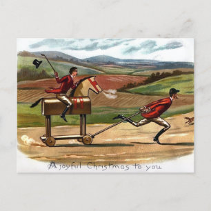 Vintage Victorian Odd Christmas Postcard