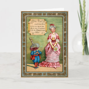 Vintage Victorian Odd Holiday Card