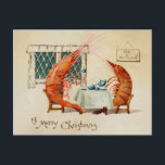 Vintage Victorian Odd Shrimp Postcard<br><div class="desc">High quality,  custom restored vintage image.</div>