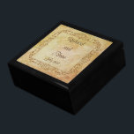 Vintage Victorian Romantic Fairytale Wedding  Gift Box<br><div class="desc">Vintage Victorian fairy tale steampunk goth themed wedding stickers. In earth tones and sepia on a parchment background. Customise with the bride and groom's names and the date.</div>