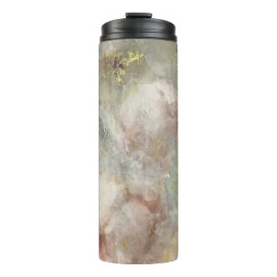 Vintage Victorian Rose Floral With Gold Accents Thermal Tumbler