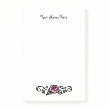 Vintage Victorian Rose Hand-Drawn Personalised