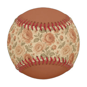 vintage Victorian Roses patterned Baseball