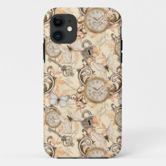 Vintage Victorian Shabby Chic Country Pattern iPhone 11 Case