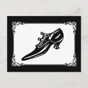 Vintage Victorian Shoe Postcard