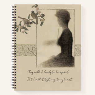 Vintage Victorian Silhouette Notebook