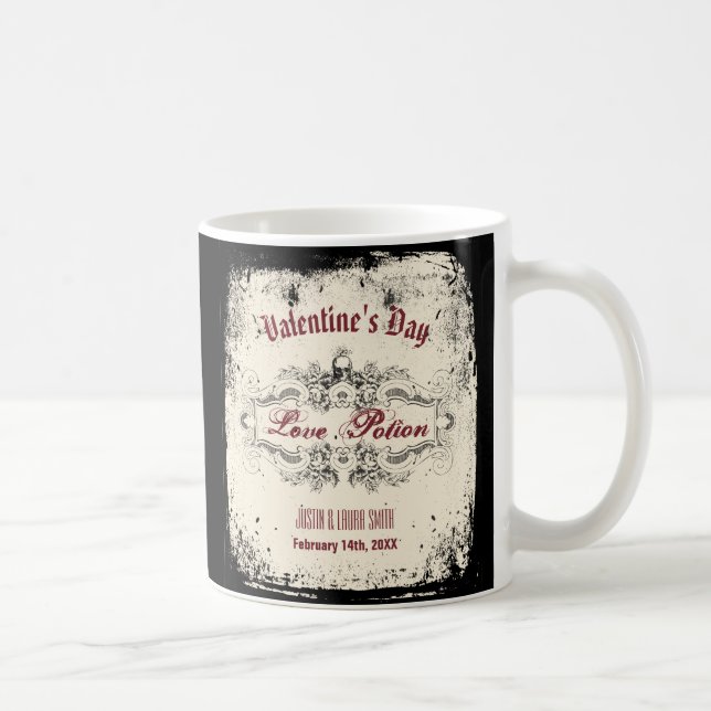 Vintage Victorian Skull Coffee Mug (Right)