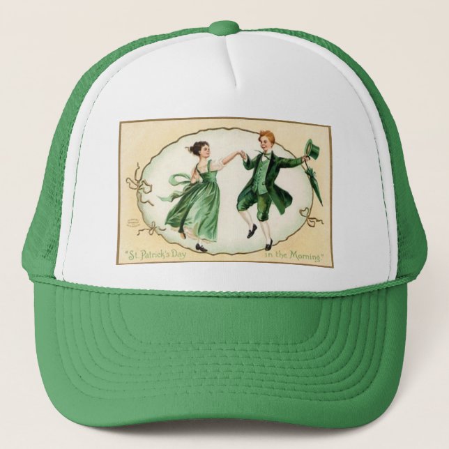 Vintage Victorian St. Patrick's Day Cap (Front)