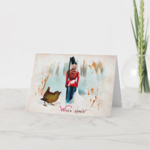 Vintage Victorian Tin Soldier Christmas Card