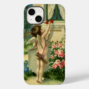 Vintage Victorian Valentine's Day, Angel Hearts Case-Mate iPhone 14 Case