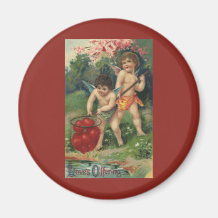 Vintage Victorian Valentine's Day, Love's Offering Magnet