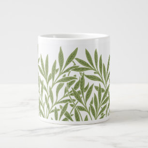 Vintage Victorian Willow Leaves by William Morris Large Coffee Mug