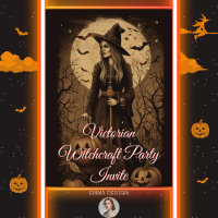 Vintage Victorian Witchcraft Halloween Party