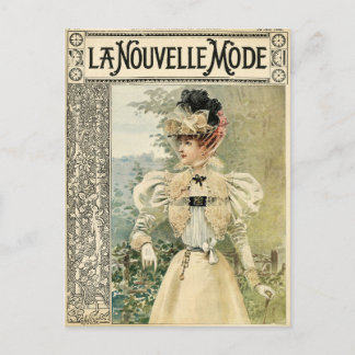 Vintage Victoriana Le Nouvelle Monde Postcard
