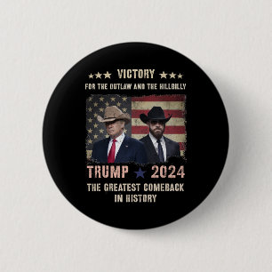 Vintage Victory Trump Vance We Won Party The Retur 6 Cm Round Badge