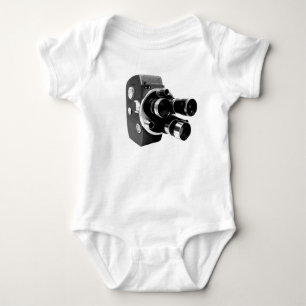 vintage video camera baby bodysuit