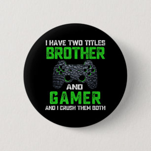 Vintage Video Games Fun Gamer Gaming Gift Boys Bro 6 Cm Round Badge