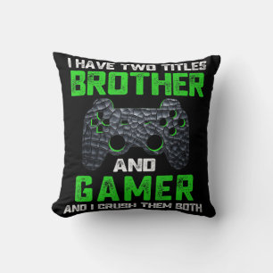 Vintage Video Games Fun Gamer Gaming Gift Boys Bro Cushion