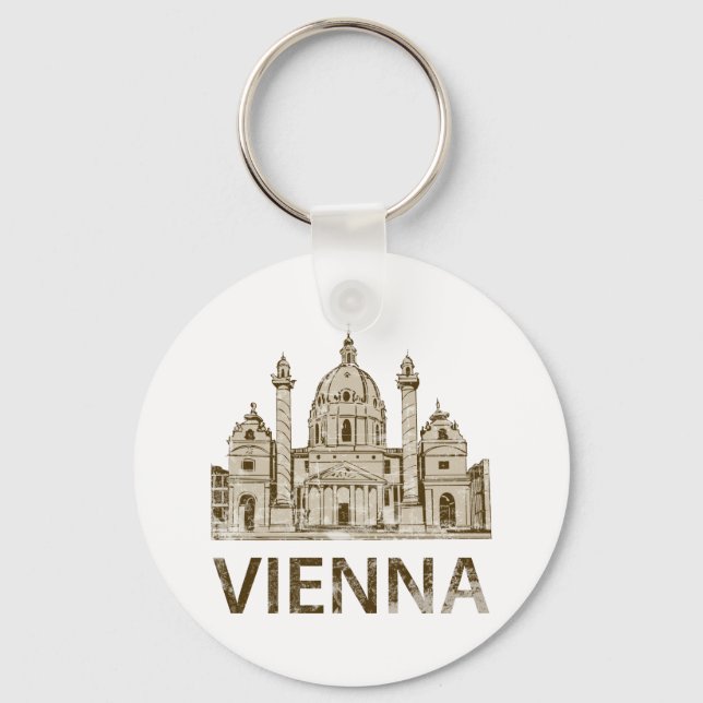 Vintage Vienna Key Ring (Front)