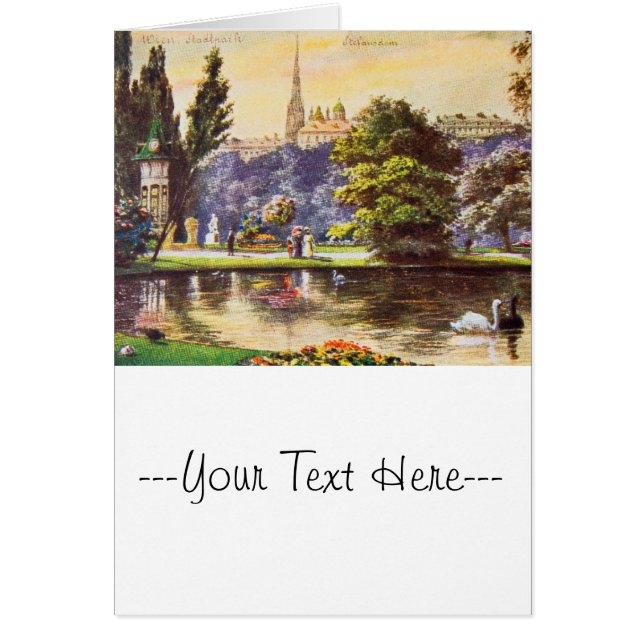 Vintage Vienna Park Postcard (Front)