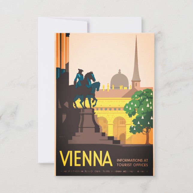 Vintage Vienna Travel Card (Front)