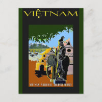 Vintage Vietnam Tourism Travel Poster